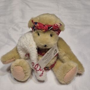 Adorable Plush Teddy Bear with Red Bandana
